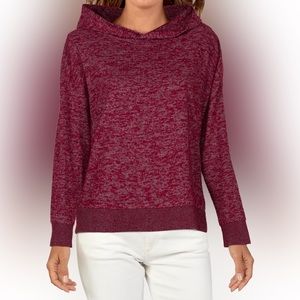 Natural Reflections Space Dye Super Soft Hooded Long Sleeve